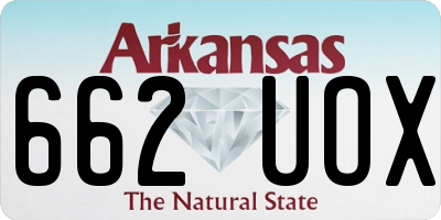 AR license plate 662UOX