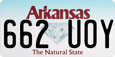 AR license plate 662UOY