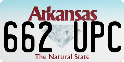 AR license plate 662UPC