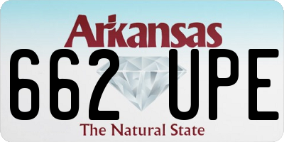 AR license plate 662UPE
