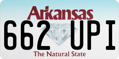 AR license plate 662UPI