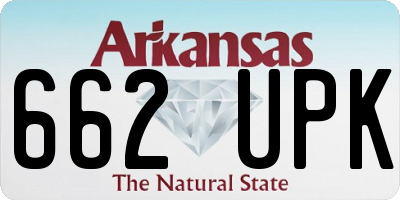 AR license plate 662UPK