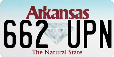AR license plate 662UPN