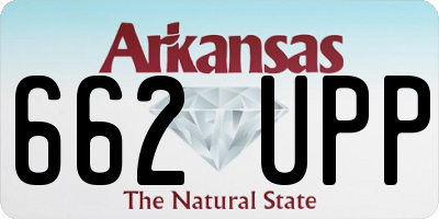 AR license plate 662UPP