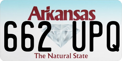AR license plate 662UPQ