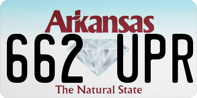 AR license plate 662UPR