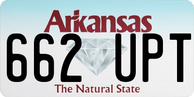 AR license plate 662UPT