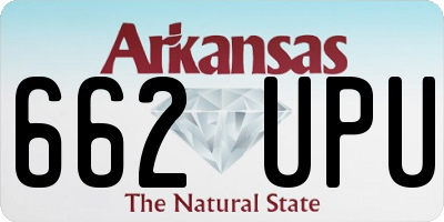 AR license plate 662UPU