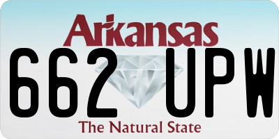 AR license plate 662UPW