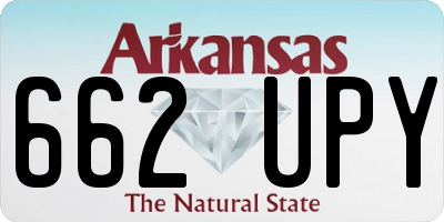 AR license plate 662UPY