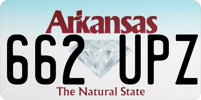 AR license plate 662UPZ