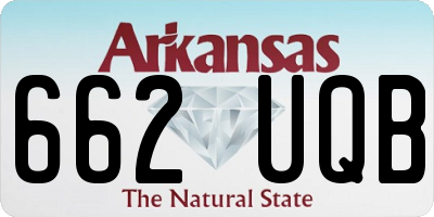 AR license plate 662UQB