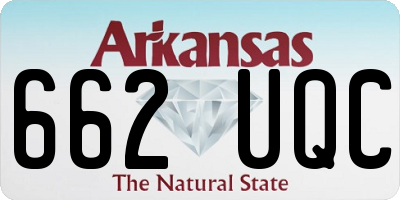 AR license plate 662UQC