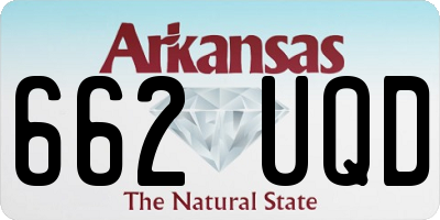 AR license plate 662UQD