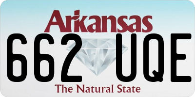AR license plate 662UQE