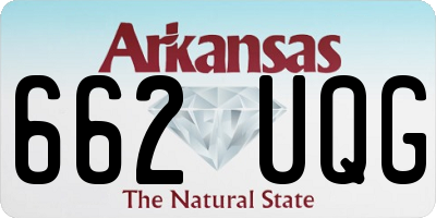 AR license plate 662UQG