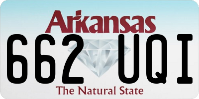 AR license plate 662UQI