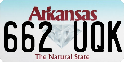 AR license plate 662UQK