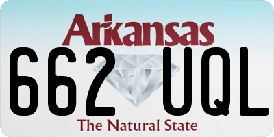 AR license plate 662UQL