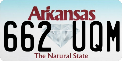 AR license plate 662UQM