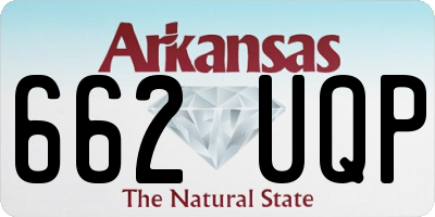 AR license plate 662UQP