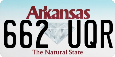 AR license plate 662UQR