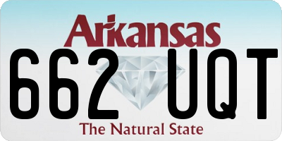 AR license plate 662UQT
