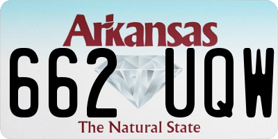 AR license plate 662UQW