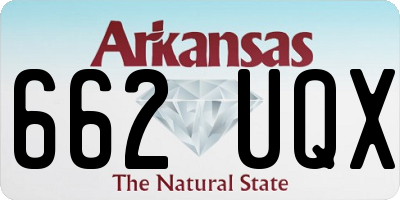 AR license plate 662UQX