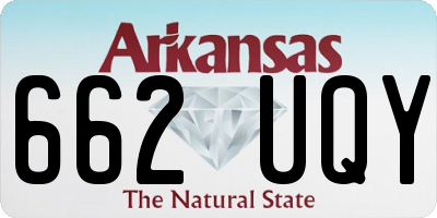 AR license plate 662UQY