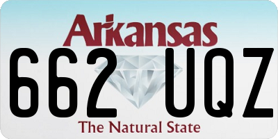AR license plate 662UQZ