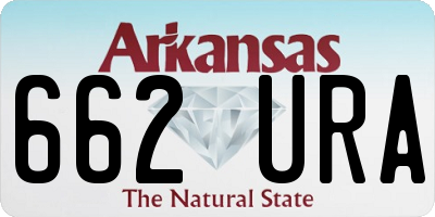 AR license plate 662URA