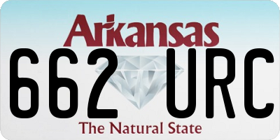 AR license plate 662URC