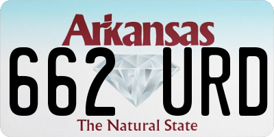 AR license plate 662URD