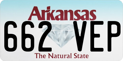 AR license plate 662VEP