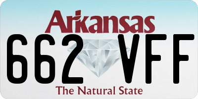 AR license plate 662VFF