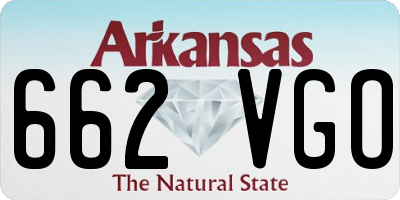 AR license plate 662VGO