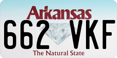 AR license plate 662VKF