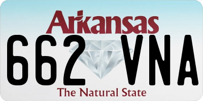 AR license plate 662VNA