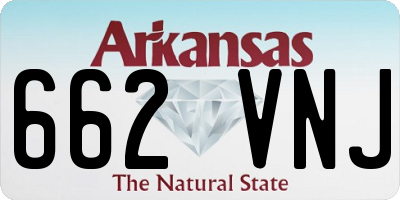 AR license plate 662VNJ