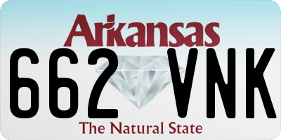 AR license plate 662VNK