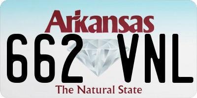 AR license plate 662VNL