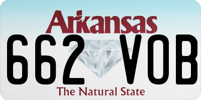 AR license plate 662VOB