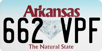 AR license plate 662VPF