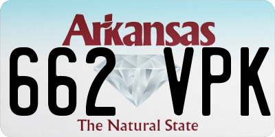 AR license plate 662VPK