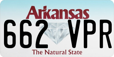 AR license plate 662VPR