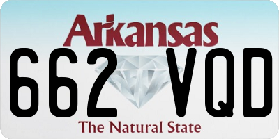 AR license plate 662VQD