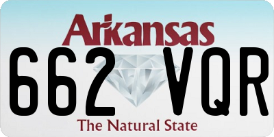 AR license plate 662VQR
