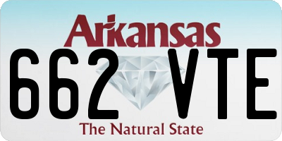 AR license plate 662VTE