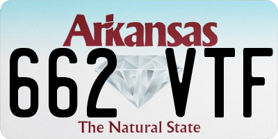 AR license plate 662VTF